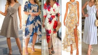 Latest Casual dresses design for ladies and girls 2025Printed dresses design [upl. by Eycats]