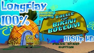 SpongeBob Battle for Bikini Bottom  Complete Game 100 1080p [upl. by Kurman524]