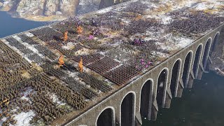 MASSIVE BRIDGE LAST STAND  Total War WARHAMMER 3 [upl. by Assiralk96]