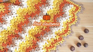 Crochet Paid quotAutomnequot I Plaid crochet I Point zigzag [upl. by Lanae680]