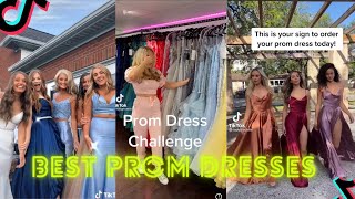 TOP PROM DRESSES ON TIKTOK COMPILATION  Prom Dress Challenge 2021 [upl. by Dnamra]