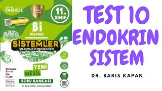 2022TAYFA TEST 10 ENDOKRİN SİSTEM [upl. by Haimirej]