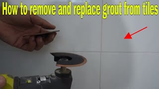 How to remove and replace grout from tiles  The easy way [upl. by Jyoti]