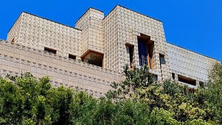 Views of the Iconic Frank Lloyd Wright’s ENNIS HOUSE in Los Feliz Los Angeles [upl. by Grimbly]