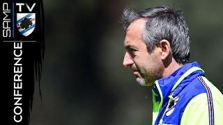 LazioSampdoria la conferenza stampa di Giampaolo [upl. by Boote388]