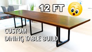 A Modern Dining Table  12ft Long [upl. by Ahsinrac]