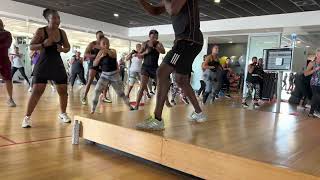 Cardio ❤️ kick box aerobics workout 🏋️‍♀️ by Steve AeroFitSA Pretoria South Africa 🇿🇦 [upl. by Ilrac]