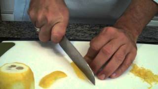 Chef Dave Tips How to zest a lemon [upl. by Ahsiniuq]