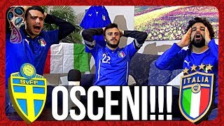 SVEZIA 10 ITALIA  OSCENI LIVE REACTION TIFOSI ITALIANI HD [upl. by Kosel481]