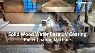 Solid WoodEcological Board Water Base UV Painting for CabinetFurnituremachine industry wood [upl. by Waylon]