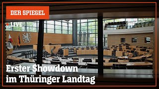 Livestream Erste Sitzung im Thüringer Landtag  DER SPIEGEL [upl. by Stanislaus]