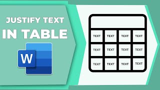 How to justify text in word table [upl. by Aicek131]