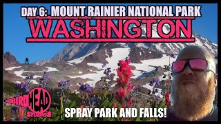 Spray Park and Spray Falls  Mount Rainier National Park Longmire Washington [upl. by Aromat]