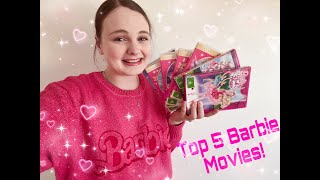 Katies Top 5 Barbie Movies [upl. by Mikel781]