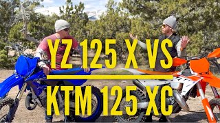 2023 Yamaha YZ125X vs 2023 KTM 125XC first impressions [upl. by Namad13]