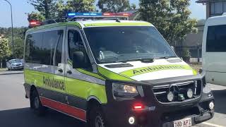 QAS Black Bumper 5161 Responding Code 1 To Urgent Call Past Durack Fire Station [upl. by Aselehc124]