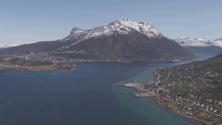 Narvik Beisfjorden Narvikfjellet  Flying Over Norway [upl. by Relda100]