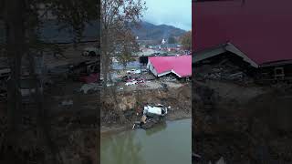 Swannanoa NC One month after Helene WNC flood northcarolina disaster [upl. by Aaren229]