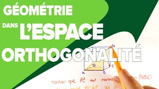 Orthogonalité dans lEspace  Produit Scalaire  Mathrix [upl. by Ramsey]