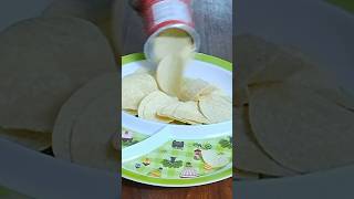 Filling platter with chips  Pringles filling and eating ASMR shorts youtubeshorts [upl. by Shelbi472]