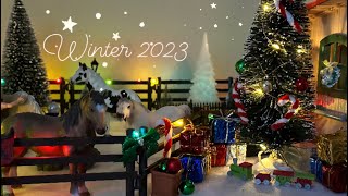 WinterChristmas Decorating My Schleich Stable 2023 [upl. by Woodcock755]