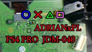 JDM040 PS4 PRO  Jak przylutować przewody łopatek Pada PS4 PRO  Schemat przycisków [upl. by Nassah]