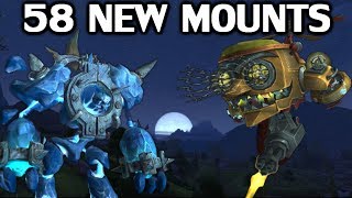 The 58 New Mounts in Battle For Azeroth [upl. by Cohin]