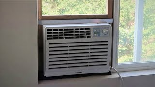 Installing an air conditioner in a sliding window [upl. by Celina]