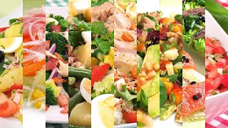 10 recetas de ENSALADAS fáciles y RAPIDAS de hacer [upl. by Ardnala446]