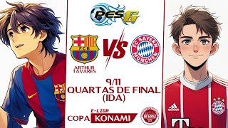 PES 6  Copa Konami  Barcelona vs Bayern Munchen  Quartas de Final IDA [upl. by Stephanus]