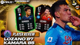 LOZANO 87 RTTF E KAMARA 85 RTTF PLAYER REVIEW  FIFA 22 PLAYER REVIEW [upl. by Roseanne516]