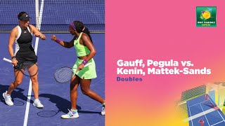 Gauff and Pegula vs Kenin and MattekSands Doubles Highlights  Indian Wells 2024 [upl. by Dorolice854]