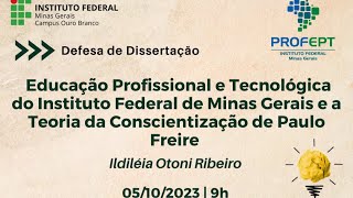 Defesa Dissertação  Ildiléia Otoni Ribeiro [upl. by Hillell]