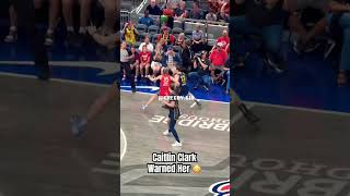 Caitlin Clark warned her defender 😳caitlinclark basketball wnba [upl. by Fisher]