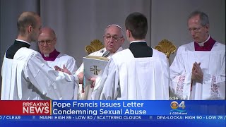 Pope Francis Condemns Sexual Abuse Out Of Pennsylvania [upl. by Lleumas]