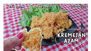 Kremesan ayam anti gagalrenyahkrispi amp berongga [upl. by Lekzehcey]