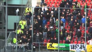 FC Utrecht  ADO Den haag 24112013 Sfeer en onrust tijdens de wedstrijd [upl. by Mellisa]