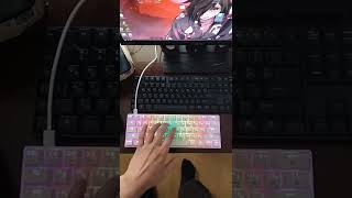 Механическая DEXP TANTO RGB White Игровая клавиатура 60 Outemu Red gk61 ОБЗОР shorts [upl. by Ogg214]