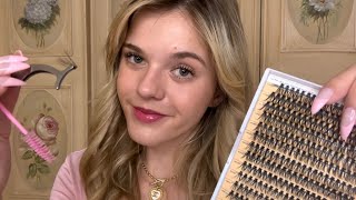 ASMR Doing Your Lash Extensions Roleplay 🎀 ⺣◡⺣ [upl. by Ertha]