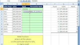 Excel Statistics 38 Data Analysis Addin Rank amp Percentile [upl. by Torie535]