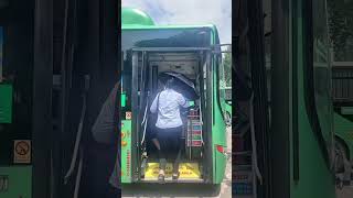 Girl bus driver trending viralvideo truckdriverlifechennel rells youtubeshorts song love [upl. by Casimir401]