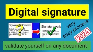 How to validate digital signature in pdf  resolvingtech [upl. by Magavern]