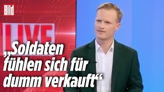 „Ein Teil vom Wir“ – BundeswehrSong sorgt für Kritik  CarlVictor Wachs bei BILD Live [upl. by Gervais]