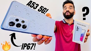 Samsung Galaxy A53 5G Unboxing amp First Look  Most Advanced Budget Android Phone🔥🔥🔥 [upl. by Turley96]