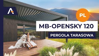 Pergola tarasowa lamelowa Aluprof MBOpenSky 120 [upl. by Ahsilrae]