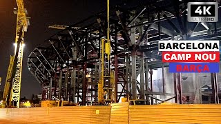 OBRAS NUEVO CAMP NOU  Progreso del Proyecto de Renovación del Estadio de FC Barcelona 2024 [upl. by Ezekiel506]