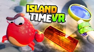 BURNING THINGS WITH A MAGNIFYING GLASS  Island Time VR Gameplay  VR HTC Vive Gameplay [upl. by Gael]