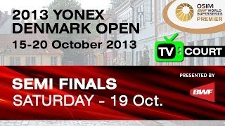 SF TV Court  WD  RKakiiwa  MMaeda vs CPedersen  KRytter Juhl  2013 Yonex Denmark Open [upl. by Ingra641]