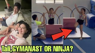 Bunso Ni Vic Sotto na si Tali Sotto NAG ALA NINJA sa Kanyang Gymnast LessonPauleen Luna [upl. by Acino]