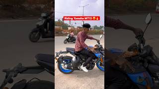 Blue Yamaha MT15 😍🔥 shorts trending viralvideo yamaha youtubeshorts [upl. by Anitnerolf]